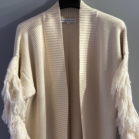 Karina Grimaldi Toronto Cardigan in Ivory - Picture 7 of 11